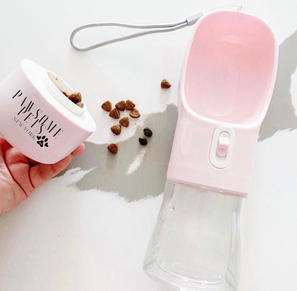 FeedMate 2 IN 1 PORTABLE PET FEEDER - PINK-2