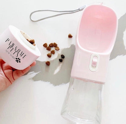 FeedMate 2 IN 1 PORTABLE PET FEEDER - PINK-2